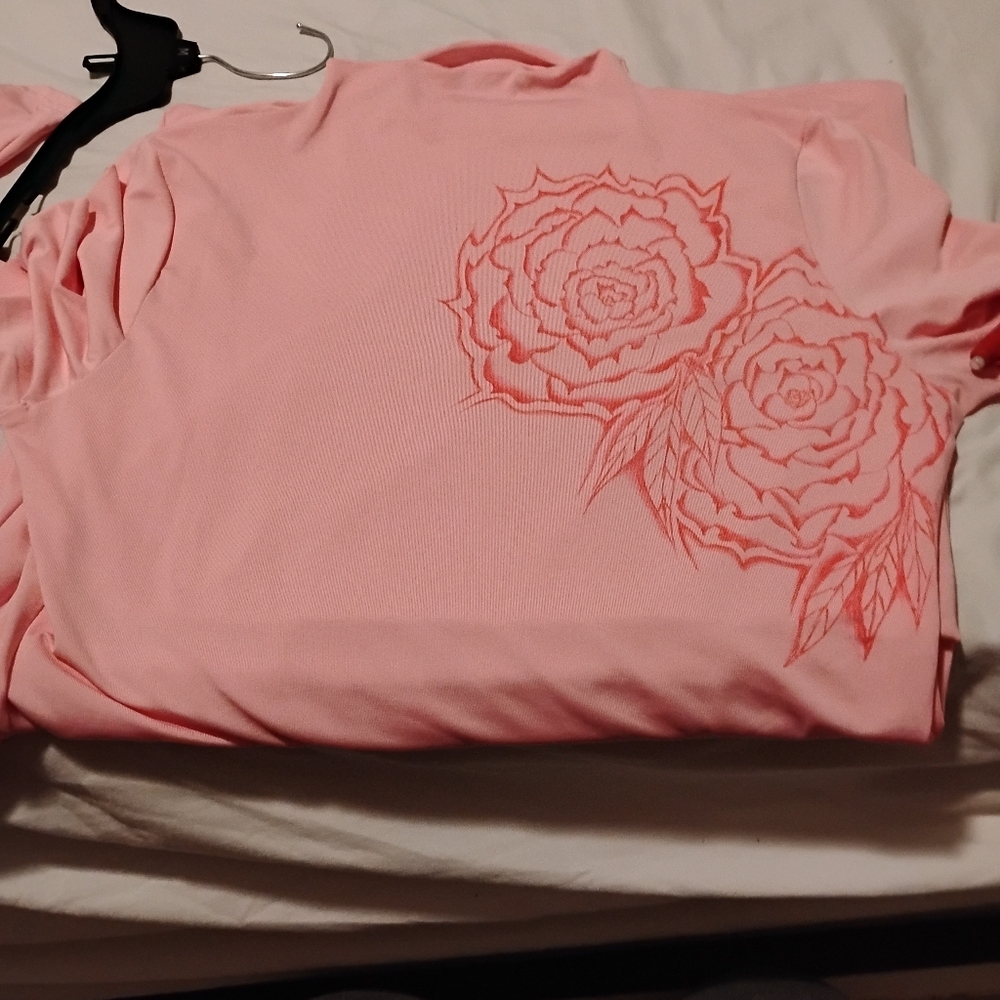 Pink Floral Women's Top